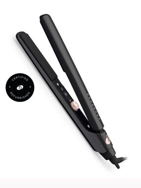 T3 Black Flat Iron with Rose Gold Accents